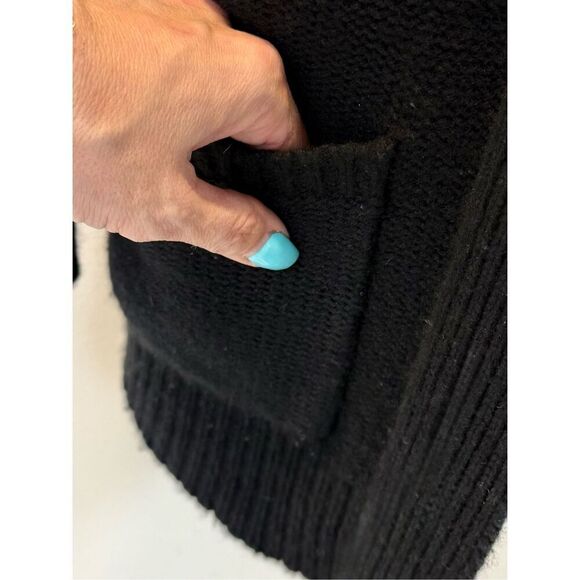 Beryll 100% Cashmere Oversized Open Front Cardigan in Black Women’s Medium - Picture 5 of 12
